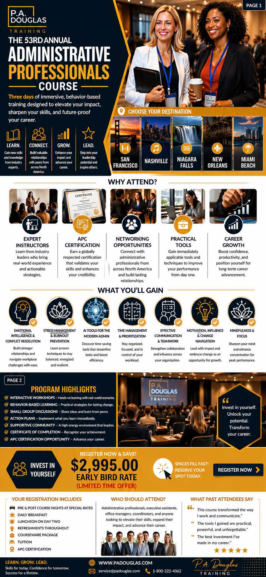 The 53rd Annual Administrative Professionals Course In-Person